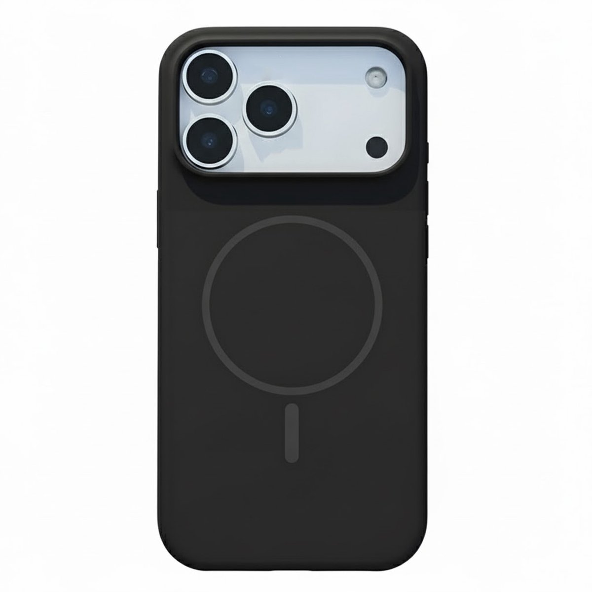 Hoesje Geschikt voor Apple iPhone 18 Pro - Zwart - Geschikt voor MagSafe - Magnetische Zachte Liquid Siliconen Back Cover Case