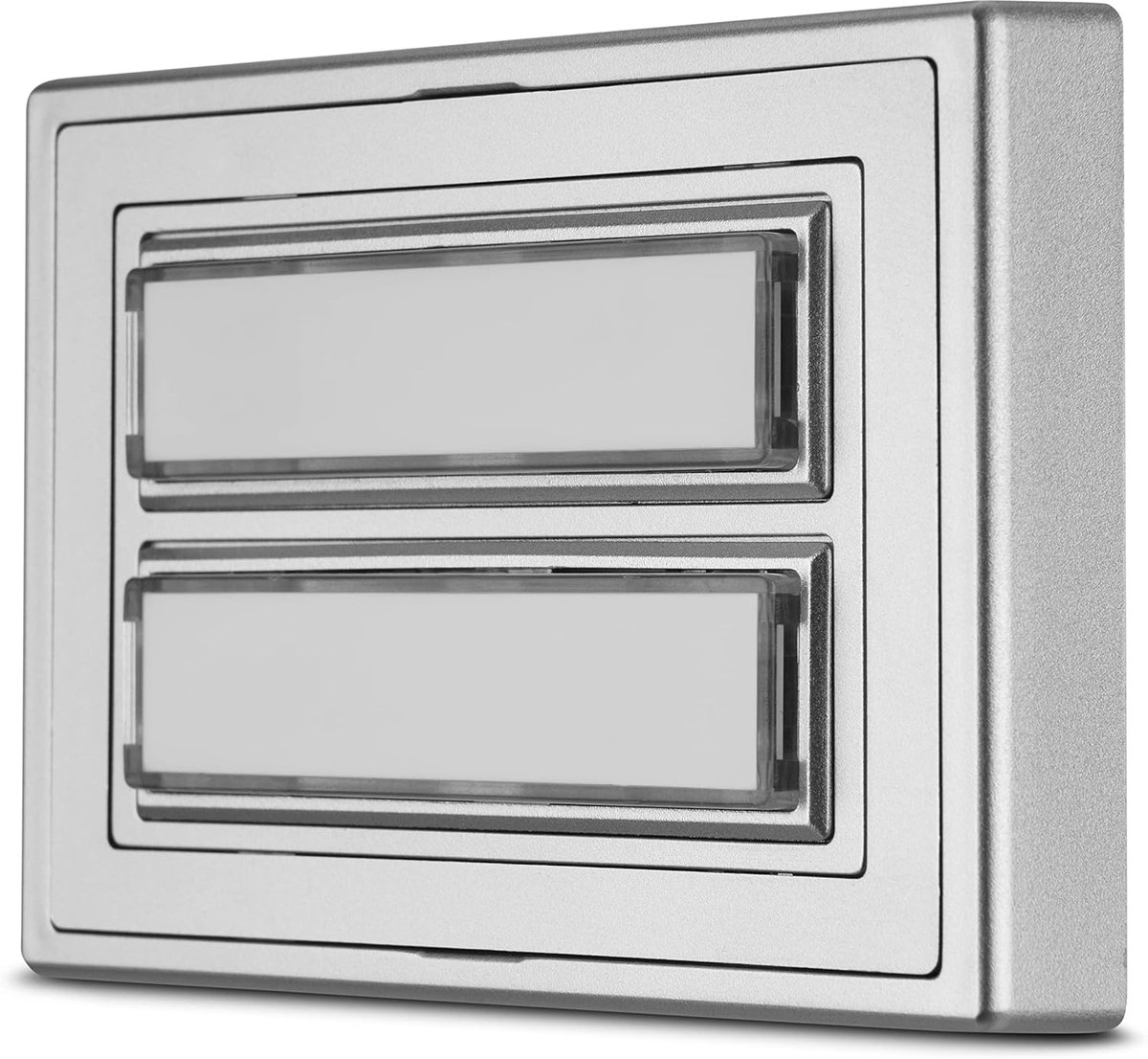 Deurbel, 2-voudige belplaat met bord, verlichtbaar, 8-12VAC 1,5A