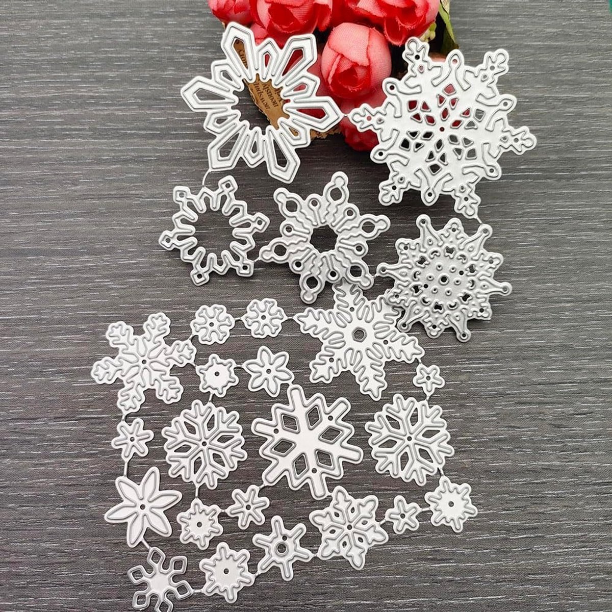 Metalen Snijden Matrijzen voor Kaarten Maken Metalen Snijden Matrijzen voor Scrapbooking Papier Knutselen DIY Embossing (Sneeuwvlok B)