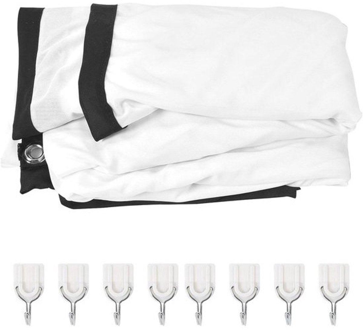 Projectiescherm - Draagbaar Scherm - Thuisbioscoop Presentaties - Kreukvrij Polyester - 120 Inch - Wit