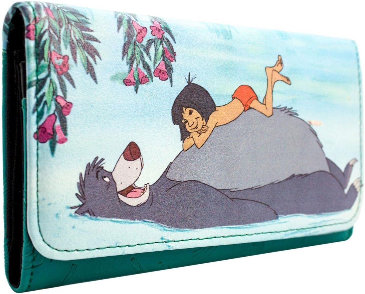 Jungle Book Baloo Bare Necessities Portemonnee/Beurs Tri-Fold met Muntenvakje & Kaarth