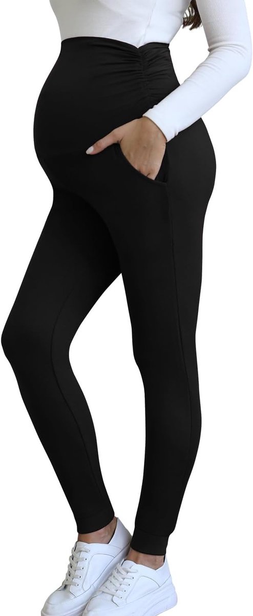 Dameslegging met zak, overbodig, zwangerschap, zachte buikondersteuning, yogabroek