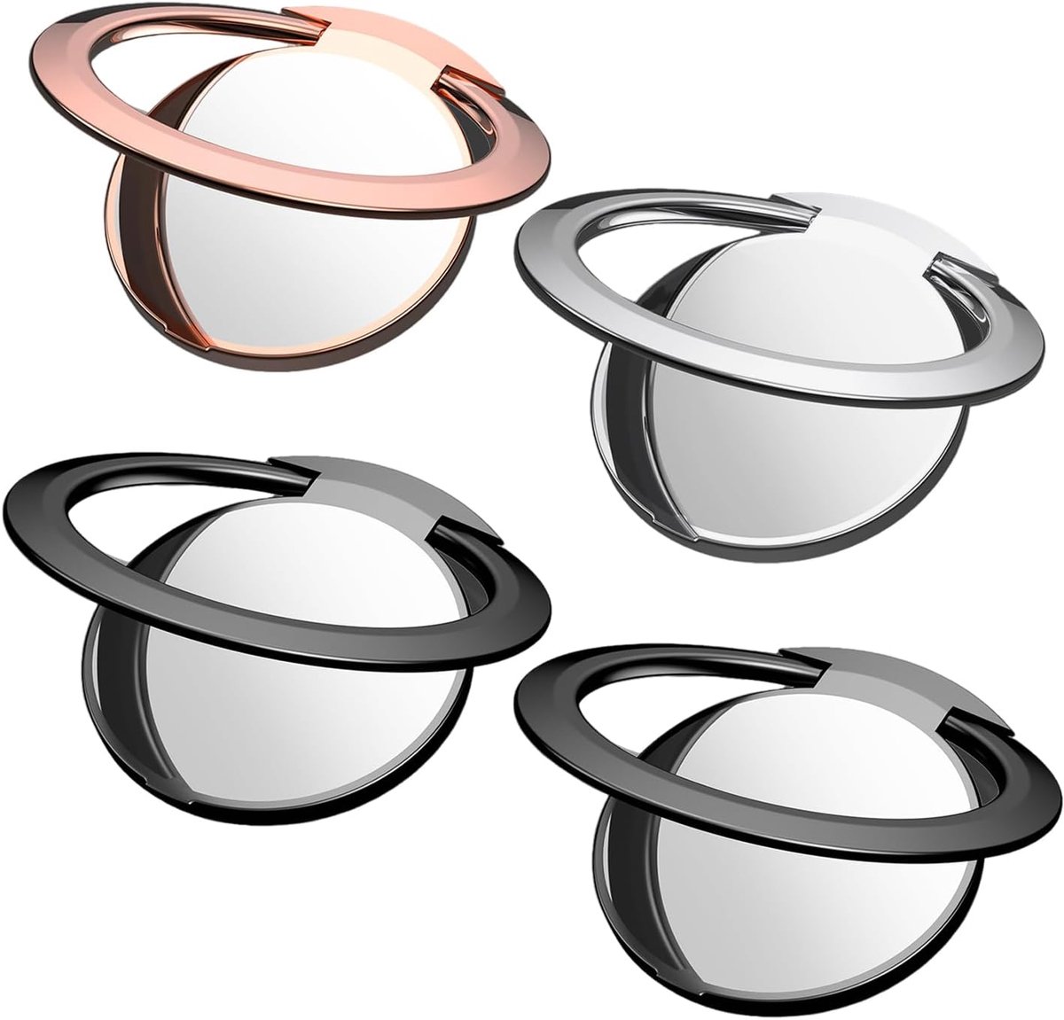 4 Stuks Mobiele Telefoon Houder Ringen, Mobiele Telefoon Accessoires, Metalen Mobiele Telefoonhouder, Draaibare Mobiele Telefoon Houder