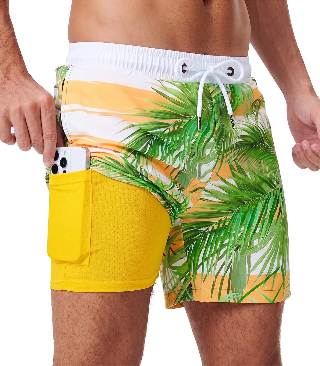 Shorts, zwemshorts met trekkoord, mesh-voering