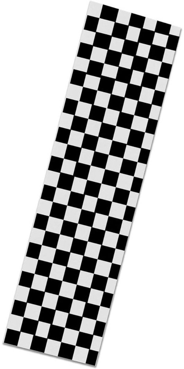 Skateboard Grip Tape 9" x 33" - Anti-Slip Grip Tape Zwart/Wit Geruit
