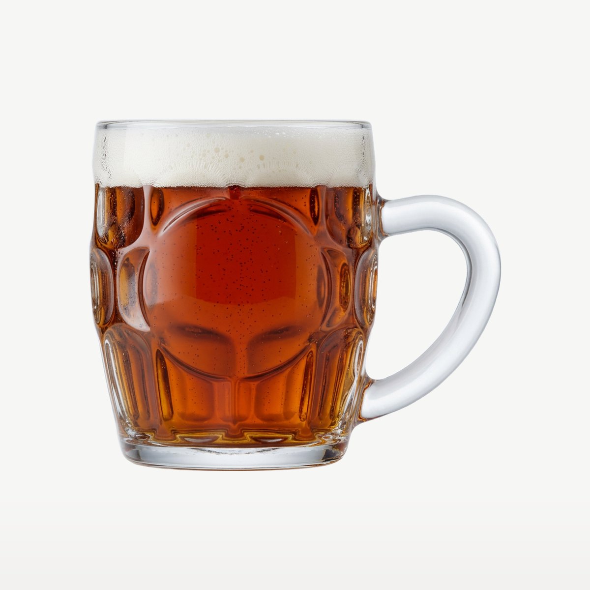 Onis Sintra Bierpullen 55 cl / 550 ml | Set van 6 Stuks | Bierglazen met Oor | Glas | Vaatwasserbestendig | Voor Thuis en Horeca