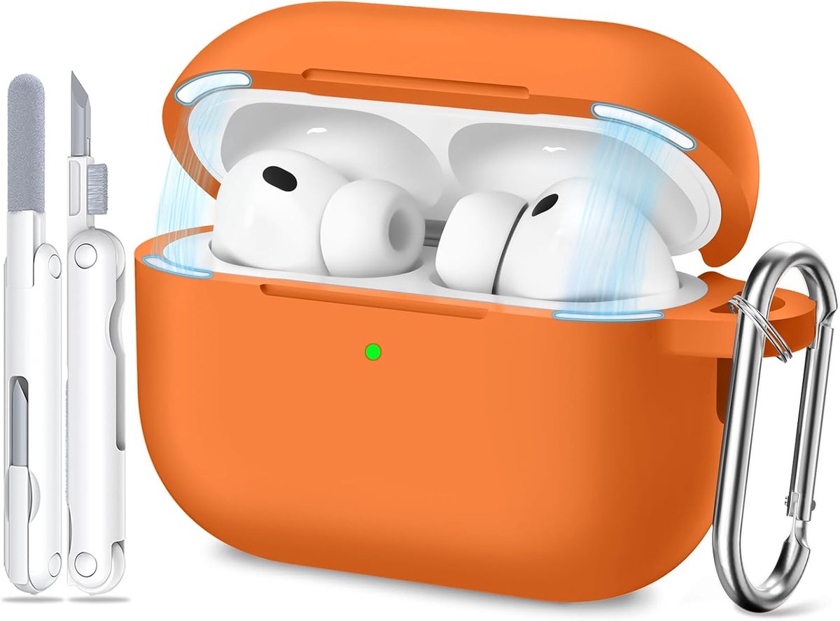Siliconen voor AirPods Pro 3 Hoes, M-Orange