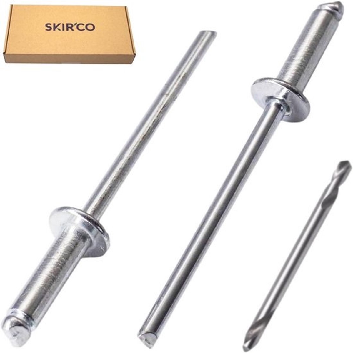 400 Stuks Blindklinknagels Verzinkt Staal 3 x 12 mm Popnagels met Domerand