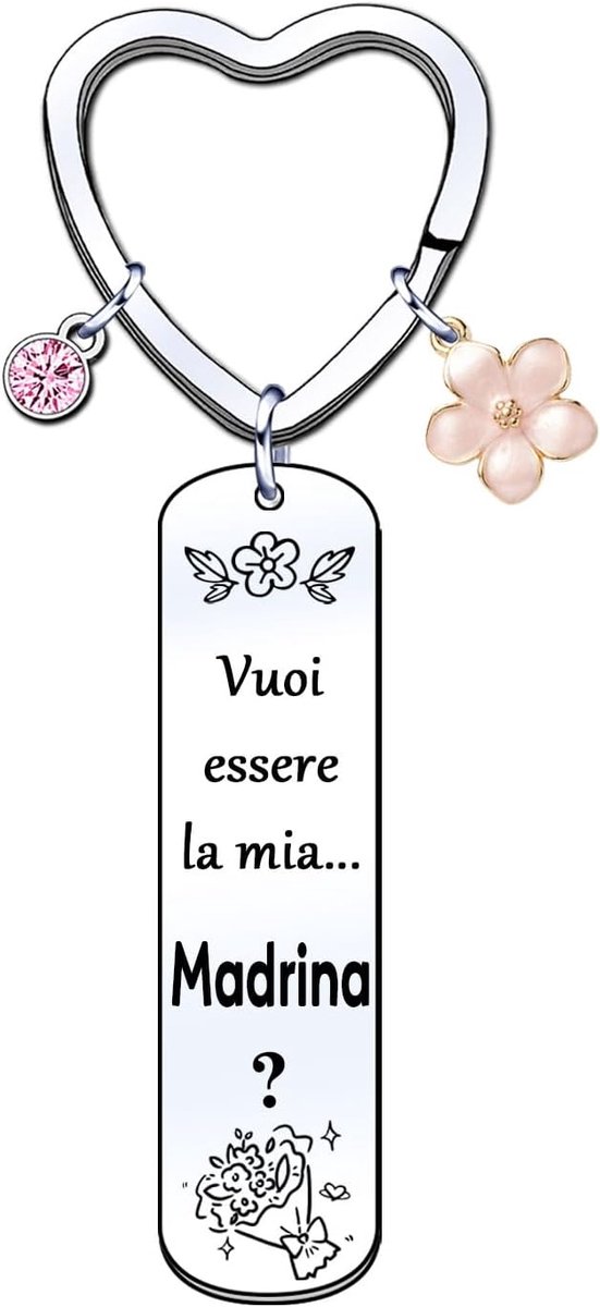 "Du will mein Patin für das ganzen Leben sein" Sei gebeeldhouwd, sleutelhanger voor peetvrouw, verjaardagscadeau, kerstcadeau, doopcadeau