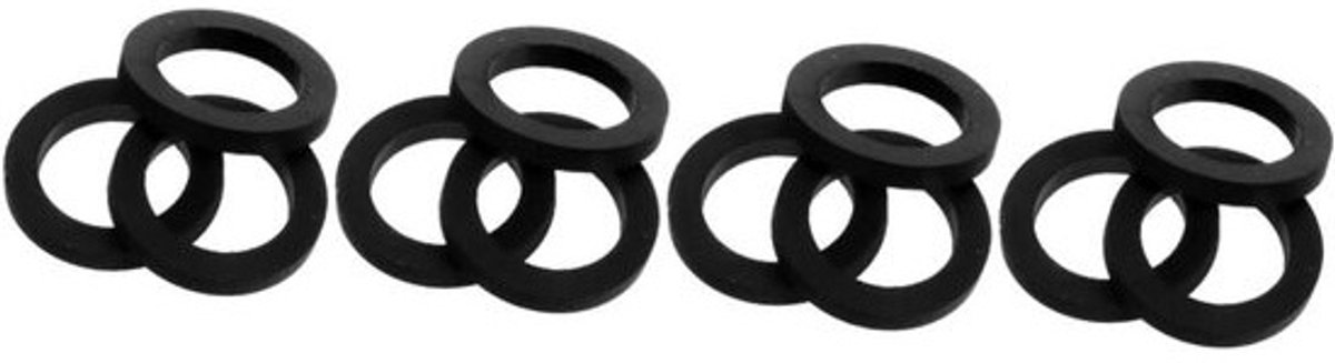 Vervangende Cassettebandriemen - Recorderriemen Rubber - Bandrecorders Repareren - Hoge Taaiheid Duurzaamheid - 12 Stuks - Zwart