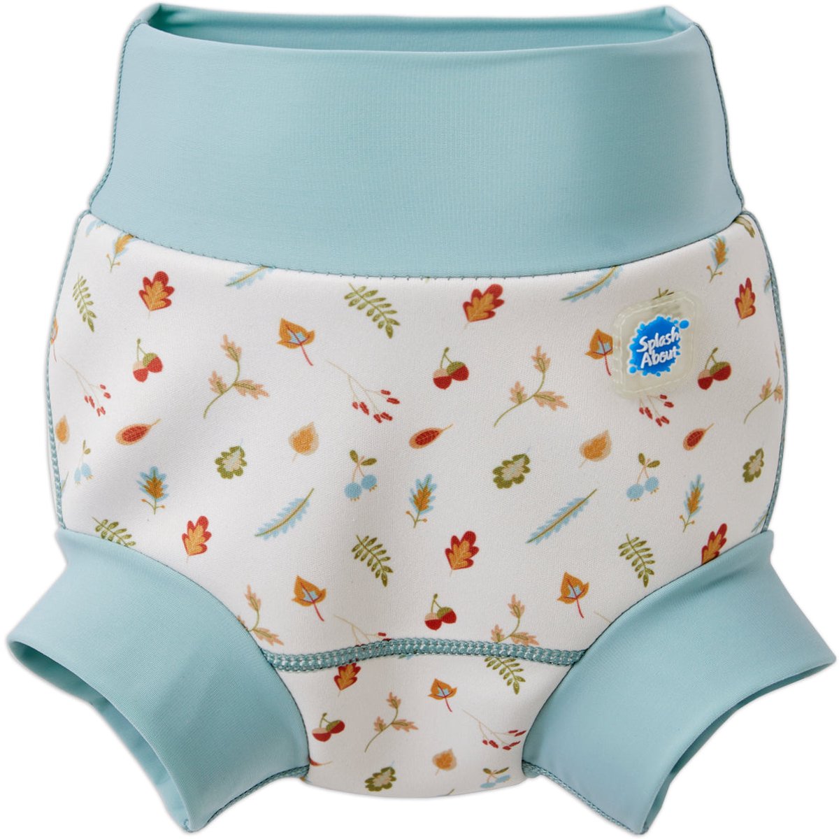 Splash About Happy Nappy – Herbruikbare Zwemluier – Neopreen – Lekvrije Pasvorm, Little Acorns, 12-24 maanden