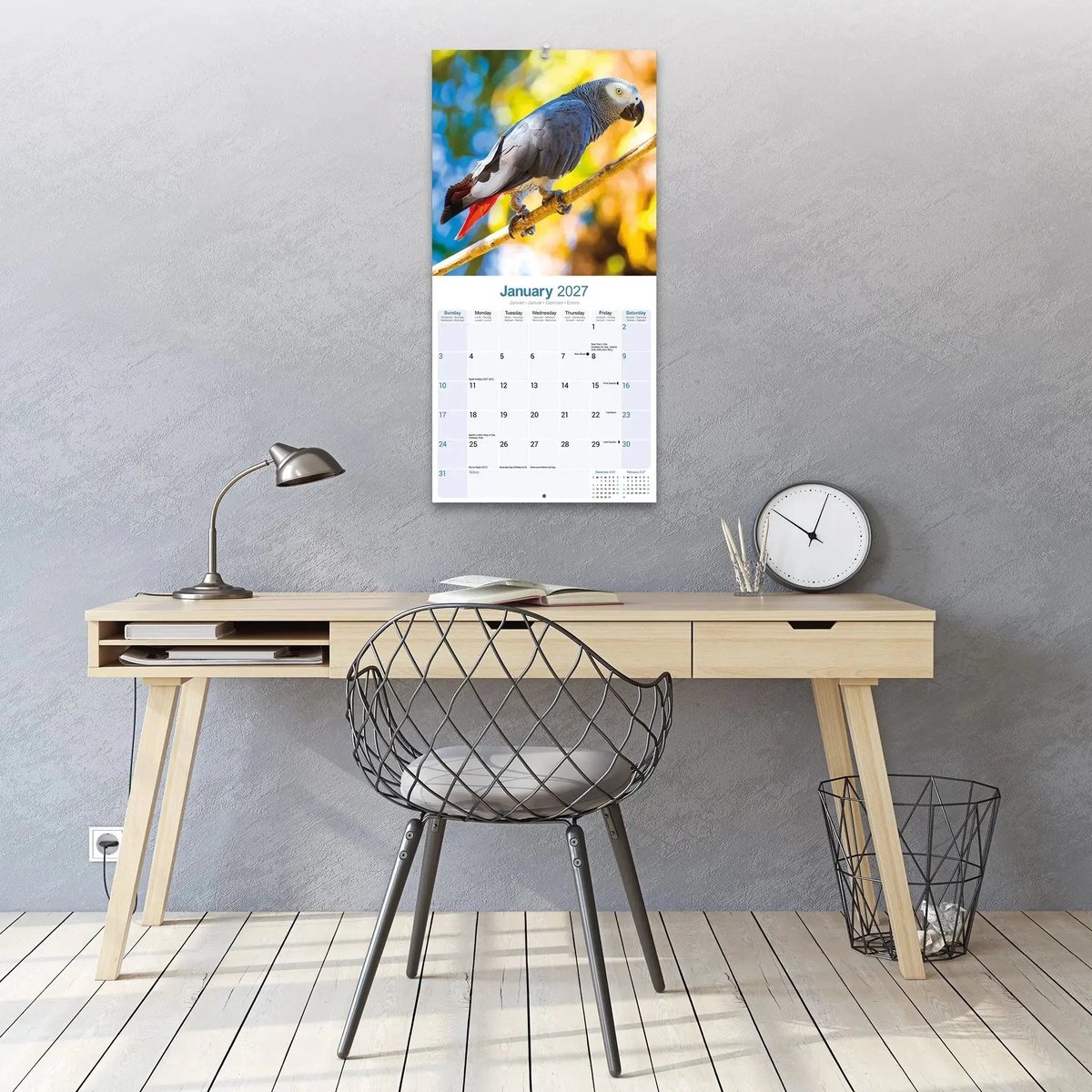 Grijze Roodstaart Kalender 2027