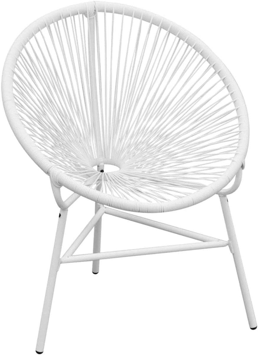 rotan stoel wit voor tuin
