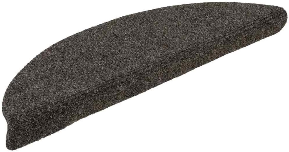 Trapmatten, Zelfklevend, Duurzame Naaldviltstof, Geluiddempend, Antislip, Hoogwaardige Woondecoratie en Trapbeschermer, 15 Stuks, Halfrond (Bordeauxrood 56x17x3 cm) (56 x 17 x 3 cm)