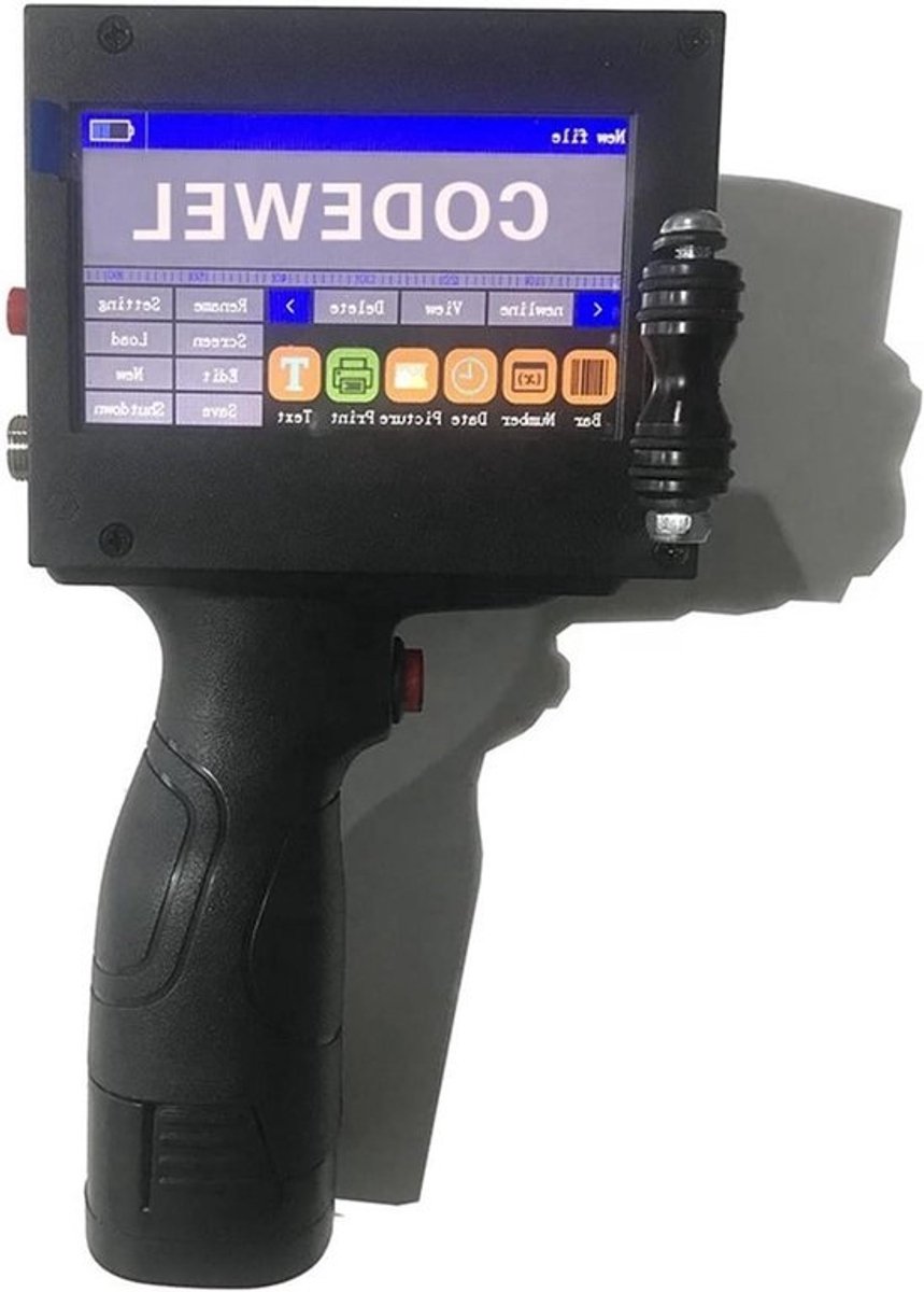 Handbediende Inkjet Printer - Draagbare Printer Karton Printer - Labels Printen - Sneldrogende Inkt - 25.4mm - One Color