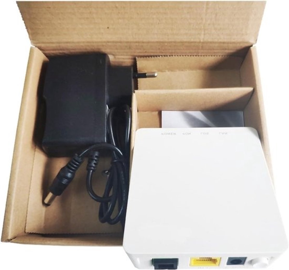 GPON ONU Terminal - Glasvezel Adapter - Internet Verbinding - Plug and Play - 1 GE Poort - Wit