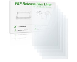 4 Ultra FEP Release Liner folie, 273 x 176 x 0,15 mm, 5 stuks 95% lichtdoorlatendheid FEP compatibel met Elegoo Saturn 2/3/4/4 Ultra/4 Ultra 16K LCD MSLA DLP Resin 3D-printers, 5 stuks