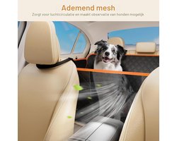 pecute Achterbankverlenger voor honden, hondenautostoelhoes, krasbestendig en waterdicht, opvouwbare hondenhangmat met harde bodem voor auto's, vrachtwagens en SUV's, geschikt voor reizen, kamperen
