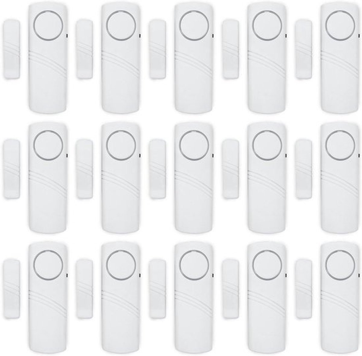 Deuralarm Sirene - Raamalarm Beveiliging - Huis Beveiligen - 90 dB Geluidssignaal - 15 stuks - Wit