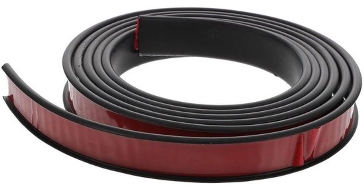 Meubelband - Fineerstrip Kantenband - Meubels Afwerken - Zelfklevend Flexibel - 200x2x2cm - Zwart