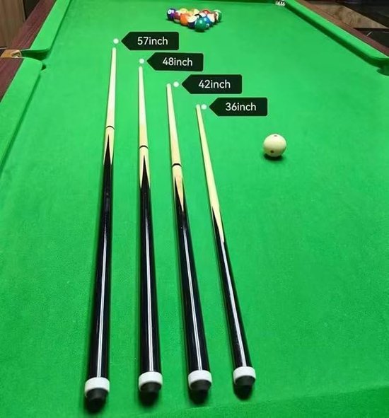 2-delige Pool Cue Stick met 13mm Tip 58' hardhout Canadese esdoorn professionele biljart pool keu stick 18oz zwembad sticks set van 2 — afbeelding 4