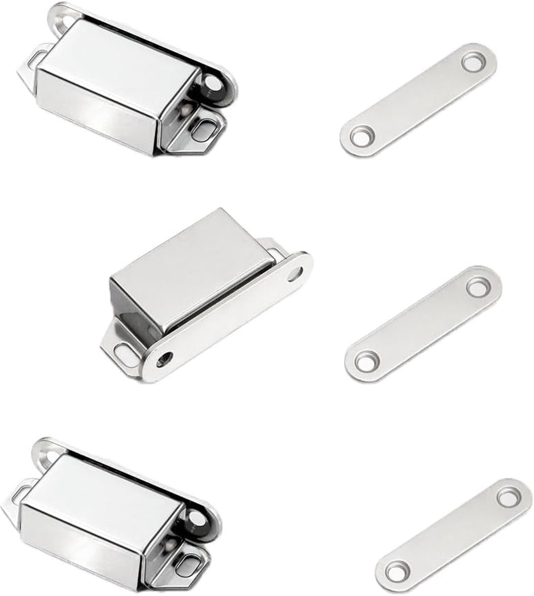 Dailygoods- Kastmagneten 6 Stuks - Magnetisch Kastslot - Roestvrij Staal - Voor Badkamer/Keuken - Eenvoudig te Installeren - Duurzaam Design