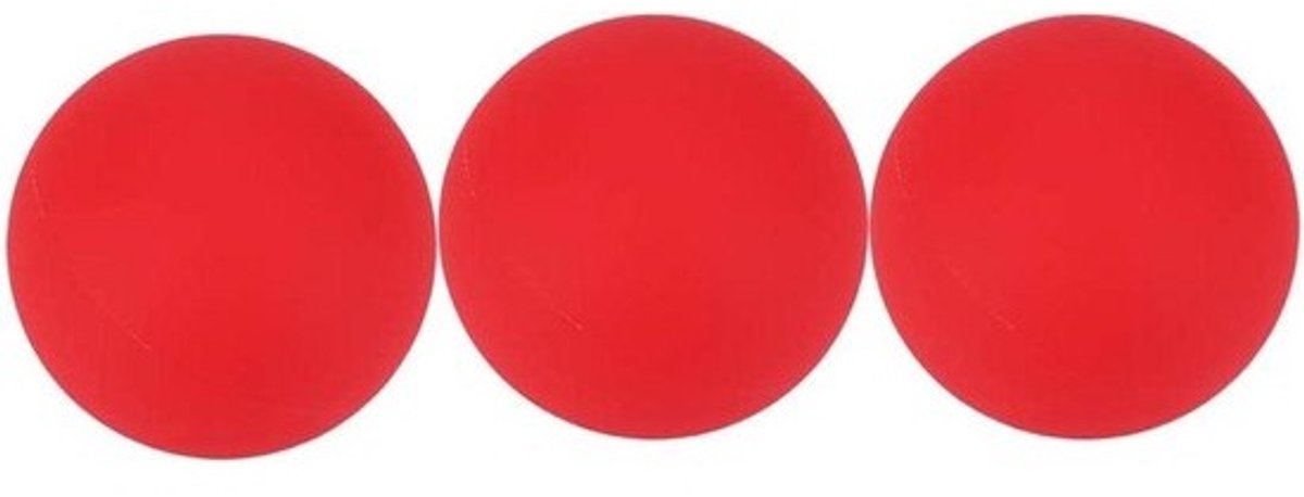Jongleerballen Set - Oefenballen Balans - Vaardigheden Verbeteren - Niet Rollend Ontwerp - 65 cm - Rood