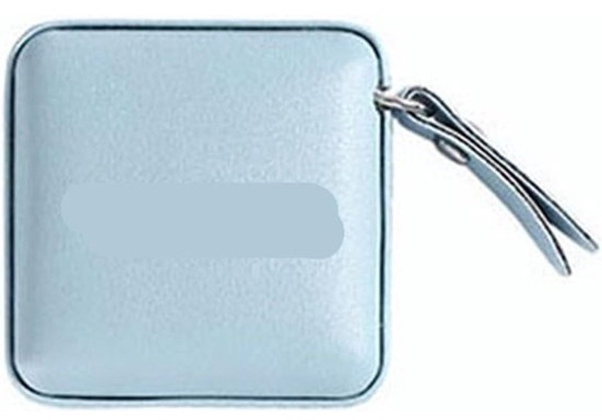 Zacht Meetlint - Kleermakers Meetlint - Kleding Maken - Dubbelzijdig Bedrukt - 5.5 x 5.5 cm - Blauw