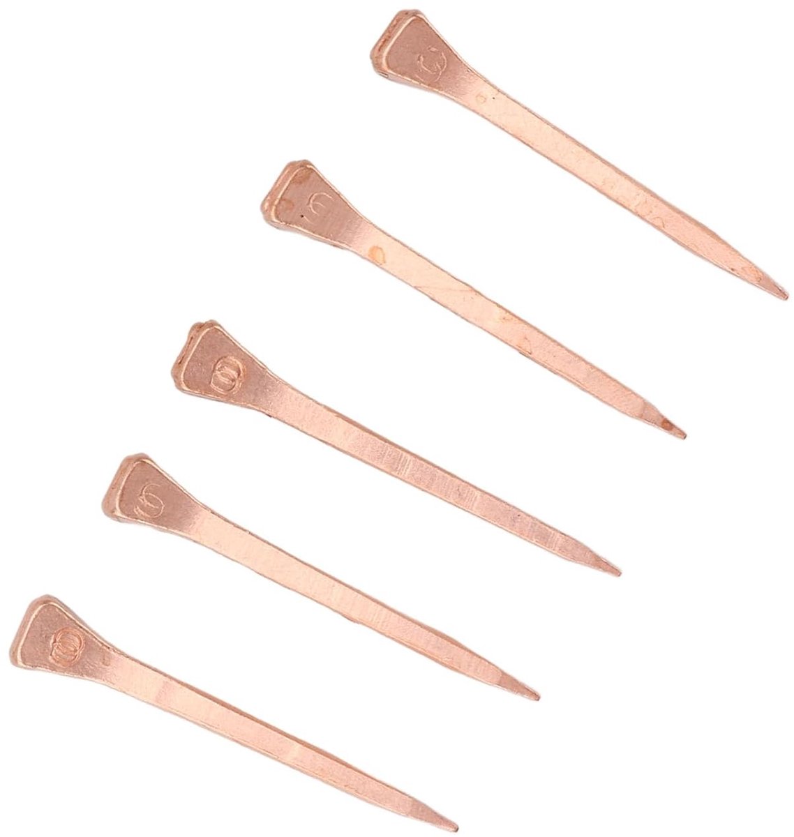 Dailygoods- Hoefijzernagels 250 Stuks - Koperen Hoefijzernagels - Afwerkspijkers - Hoge Treksterkte - Precisienagels 51 mm - Lichtgewicht en Stevig -