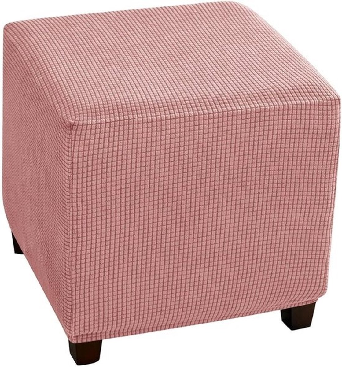 Ottomaanse Hoezen - Voetenbankhoezen Poefhoezen - Meubels Beschermen - Geruit Jacquard Gebreid - 13-18 inch - 15 Kleuren