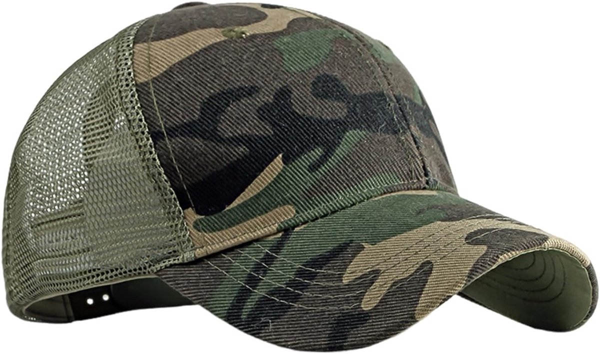 1 Stuk Kinderen Camouflage Baseball Pet, Kinderen Zonnehoed, Outdoor Zonnehoed, Vissershoed, Zonnehoed, Modieuze Zonnehoed, Outdoor Accessoires