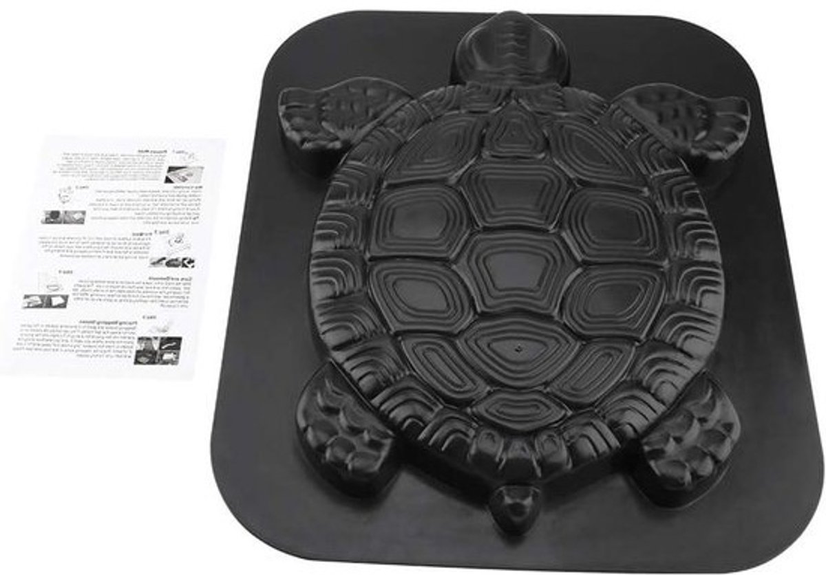 Betonnen Vorm - Steen Mal - Tuinpad Maken - Herbruikbaar Plastic - 445 cm - Zwart