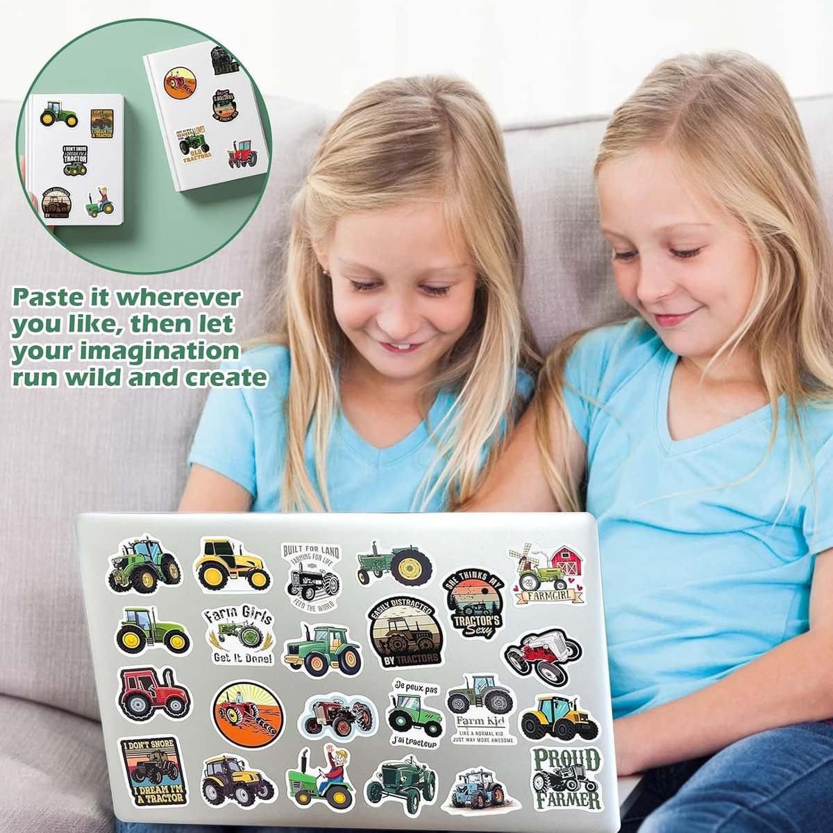 Sticker Set van 60 Waterdichte Herbruikbare Stickers voor Kinderen - Kleurrijke Decoratie voor Auto, Notitieboek, Waterfles en Laptop, Perfect als Cadeau voor Jongens en Meisjes — cadeau in Spellen & Speelgoed - foto 2