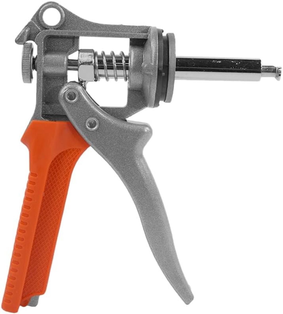 No traces reparatietool in zilver en oranje, onbeschilderd, voor het repareren van gaten in plaatmetaal met platte gaatjestang, ideaal voor hobby en professioneel gebruik