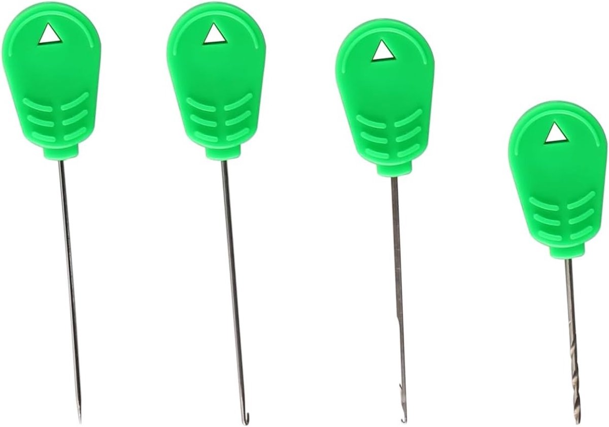 4PCS Bait Needles voor Karpervissen - Onmisbare Gereedschappen voor Bait Rigs, Lures en Vissen Accessoires