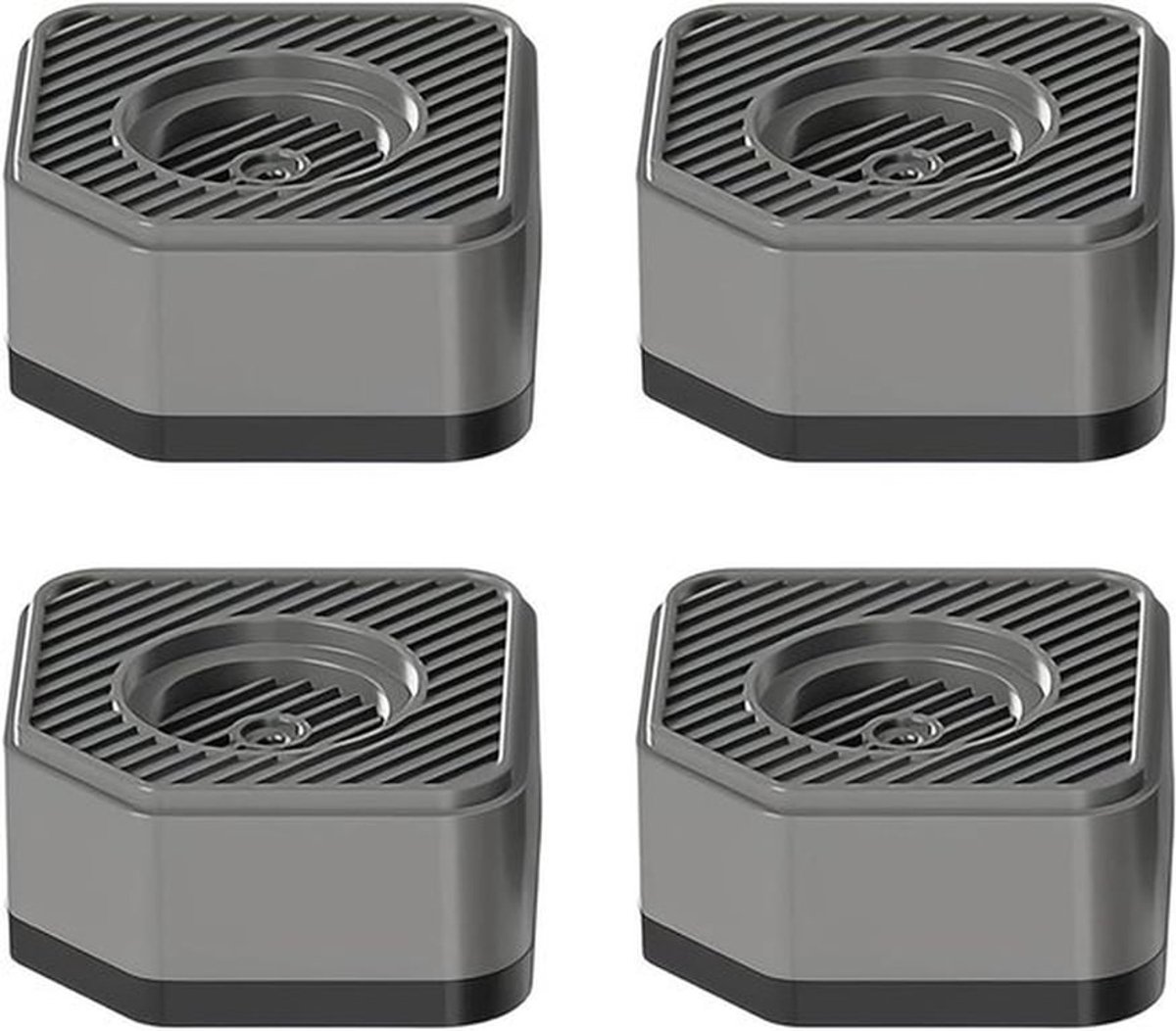 Set van 4 Universele Antivibratie Rubber Voeten voor Wasmachine, Bank, Eettafel en Bed - Schokabsorberende Oplossing voor Stabiliteit en Geluidsreductie
