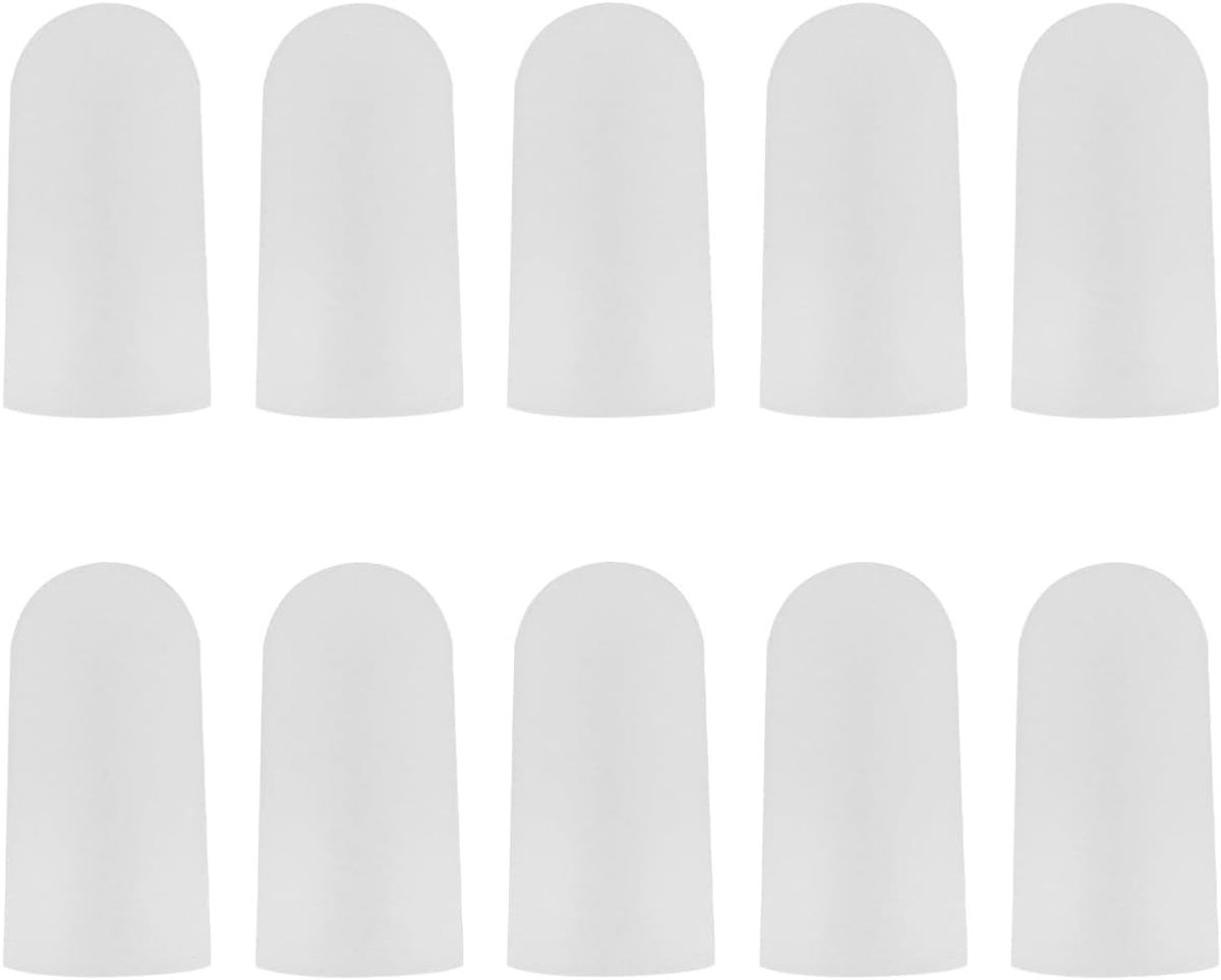10 Stuks Witte Siliconen Vingerbeschermers, Kleine Vingerpleisters voor Nagelbeschadiging, Gewrichtspijn en Pijnverlichting