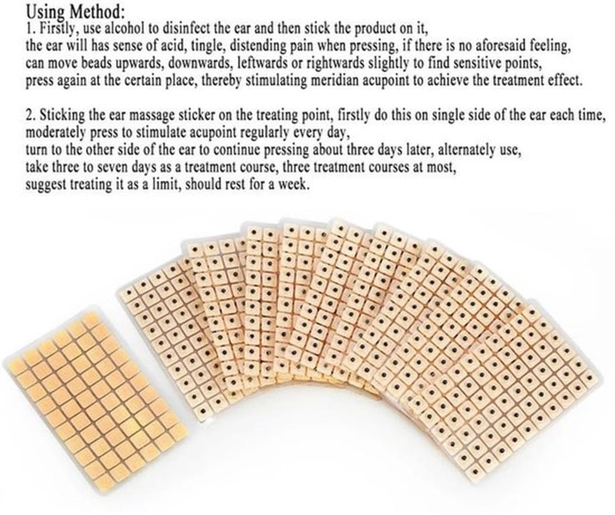 600 Stuks Magnetische Oorzaden voor Acupressuur en Massage