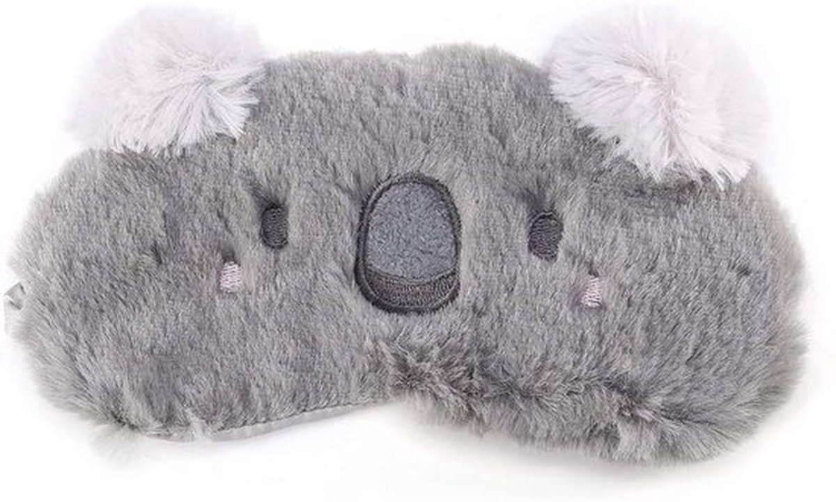 Schattig Pluizig Cartoon Dier Oogmasker voor Dames en Heren - Zachte Slaapmaskers voor Nachtrust, Reizen en Meditatie - Leuk Accessoire met Koala Design