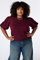 MS Mode Top Sweater met korte pofmouwen