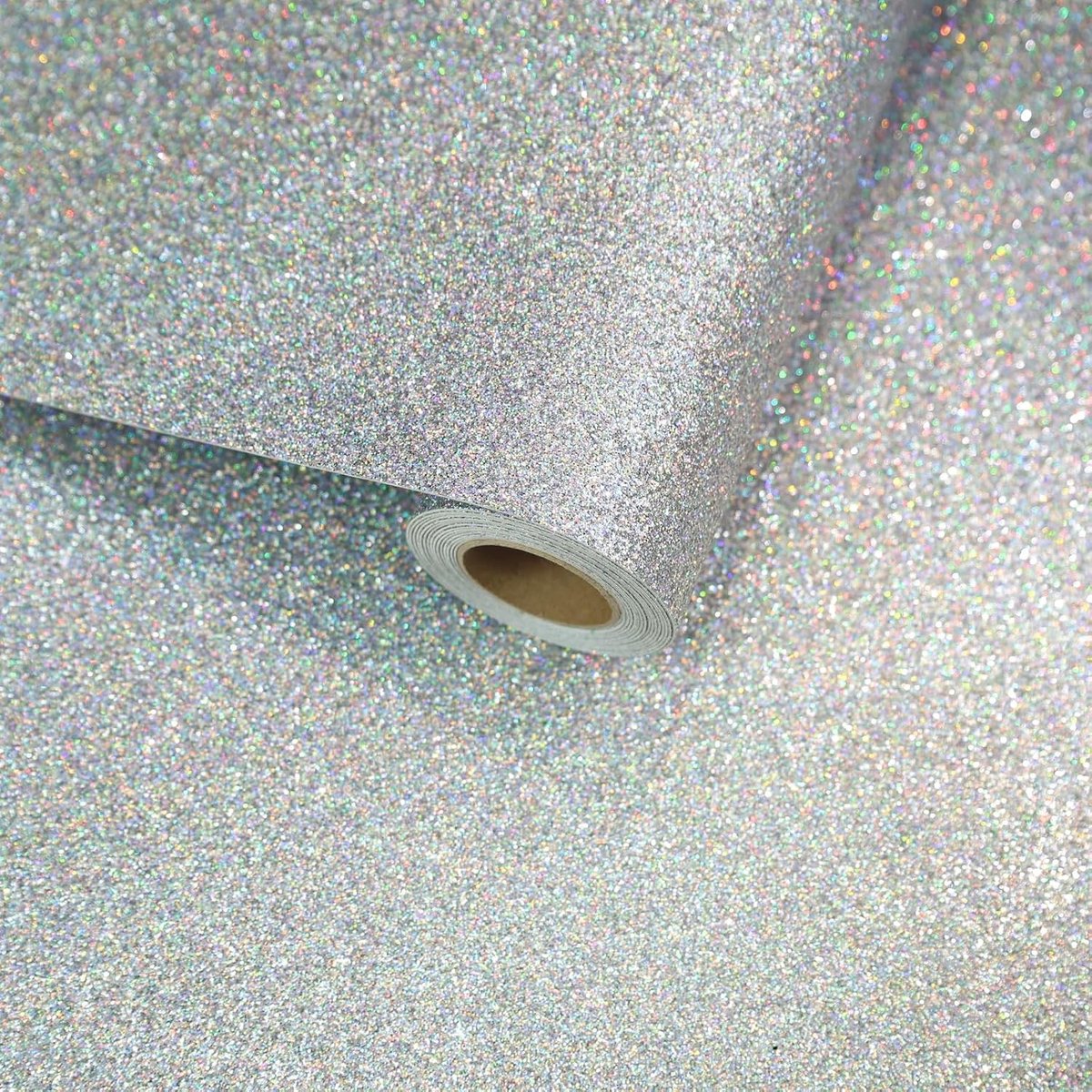 Grof Iriserend Glitter Behang 30cmx300cm - Verwijderbaar Contactpapier voor Meubels, Lade en Plankbekleding