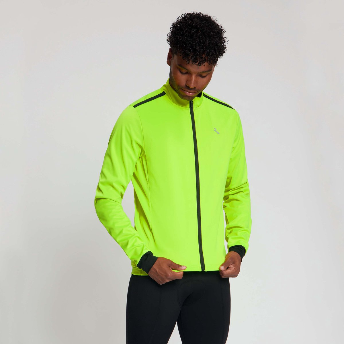 Rogelli Core Heren Fietsjack - Winter - Waterafstotend - Fluor/Zwart