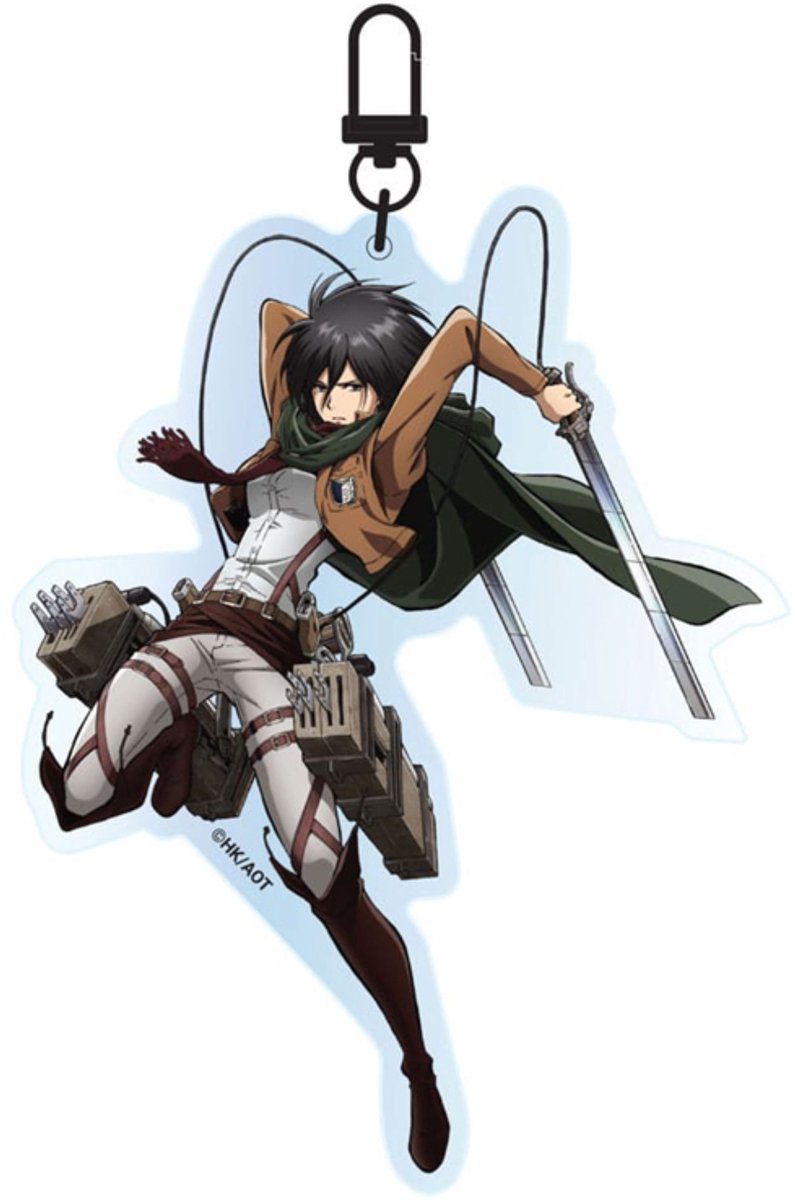 POPbuddies Attack on Titan Acrylic Keychain Mikasa Ackermann Keyrings