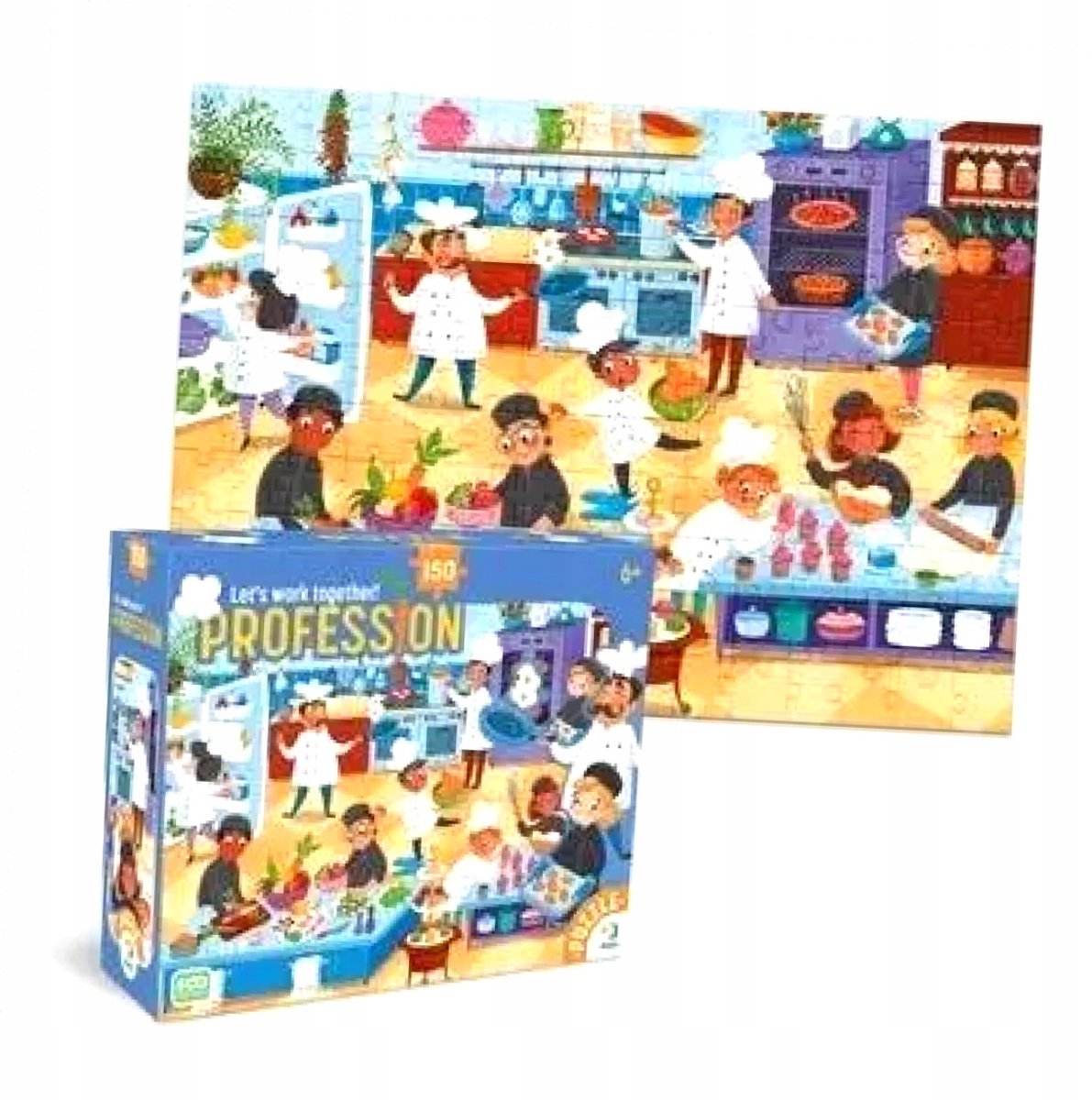 Merkloos Puzzel 150 Stukken - Chef-kok