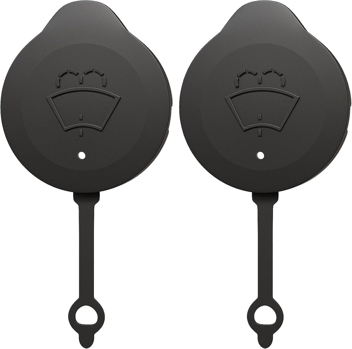2 Stuks Windshield Washer Deksel, Beschermende Cover voor Ruitensproeisysteem, Grijze Plastic Dekplaat voor Reservoir, Geschikt voor Nissan Micra K13 2011-2016 en Sunshine
