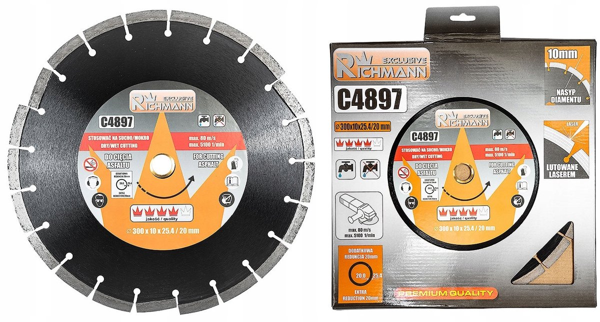 Richmann Diamantzaagblad Asfalt 300mm - Snel en Precisie