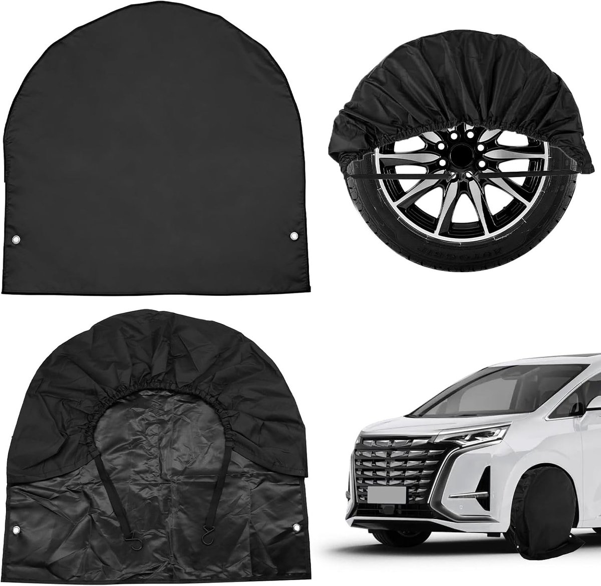 Bandenhoes - Zwart - 27-29 inch - Waterdichte Oxford Stof - Voor Caravan, Camper en Aanhanger