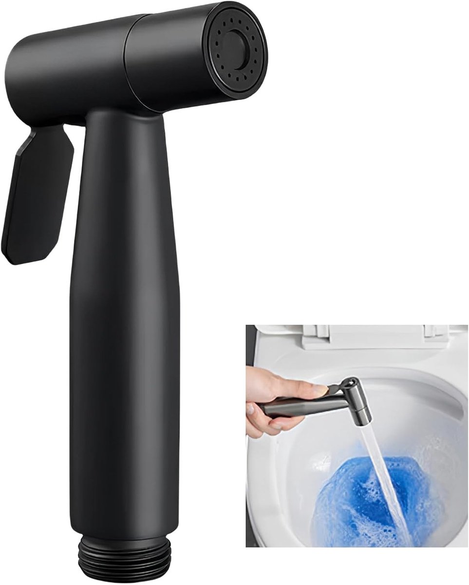 Handdouche voor Toilet, RVS Bidetdouche, G1/2 Douchekop voor WC, Waterbesparende Handdouche voor Persoonlijke Hygiëne en Comfortabel Gebruik