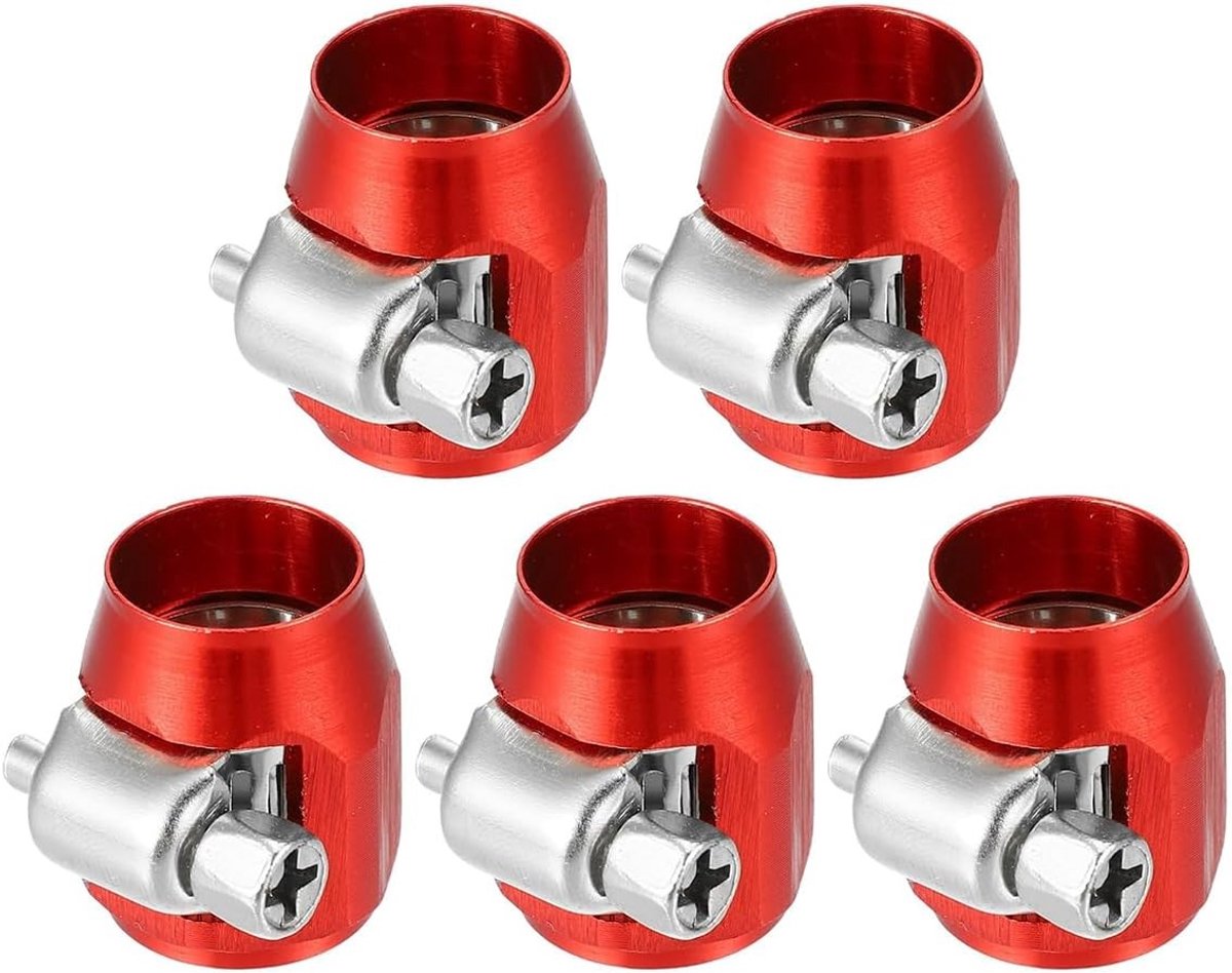 5 Stuks AN4 Hex Car Slang Klemmen met Schroef - Flexibele Tube Klemmen voor Auto's, Duurzaam en Betrouwbaar