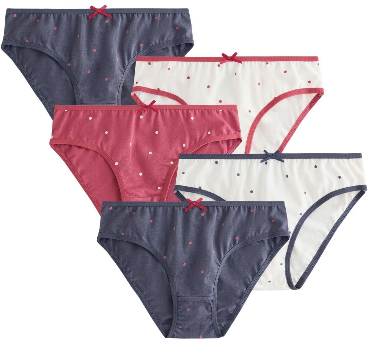 Next - Meisjes - Set van 5 bikinislips - Blauw